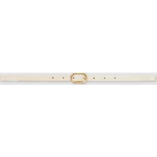 Mini Signature Link Belt - Ivory With Gold M/l