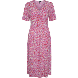 Pieces - Blomstret - Pctala Ss Midi Dress Noos Bc - Small