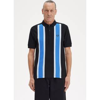 Fred Perry Herren Polo-Shirt schwarz gestreift