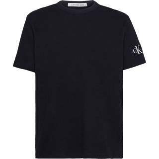 T-shirt Calvin Klein Jeans Badge Waffle Short Sleeve Tee Black M - Black - M