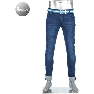 Alberto Bike Herren Jeans blau Slim Fit