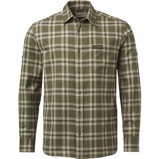 Chevalier Men's Teal Light Flannel Shirt Olive Green Checked, XL
