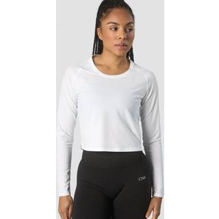 Stride Cropped Long Sleeve Wmn White