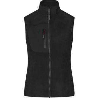 ID 0747 Bonded fleecevest dame Sort 4XL