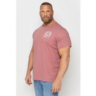 BadRhino Big & Tall BadRhino Big & Tall Pink 100% Cotton Surfing Club T-Shirt