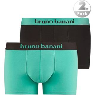 bruno banani Herren Shorts grün Baumwolle & Mix unifarben