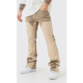 Mens Stone Slim Rigid Flare Overdye Carpenter Jeans