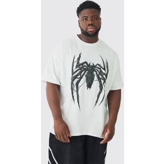 Mens White Plus Venom License Print T-shirt