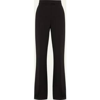Max Mara Norcia pleated jersey straight pants - black - M