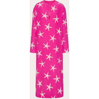 Valentino Printed silk kaftan - pink - XS