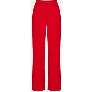 Valentino Cady Couture silk straight pants - red - XXS