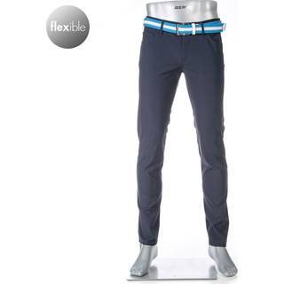 Alberto Herren Hose blau Slim Fit