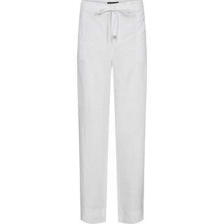 Lauren Ralph Lauren Curve Jovonie Hør Brede bukseben Drape Hvid BukserEU 48 (UK 20)