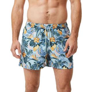 Borg Print Badeshorts, Citrus Beach Big 2, L