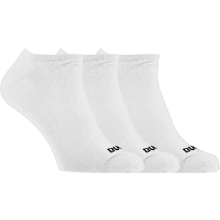 Bula Men's 3pk No Show Socks White, 37/39