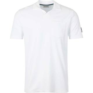 Sandbanks Resort Terry Towelling Polo Shirt in White | Sandbanks - XL