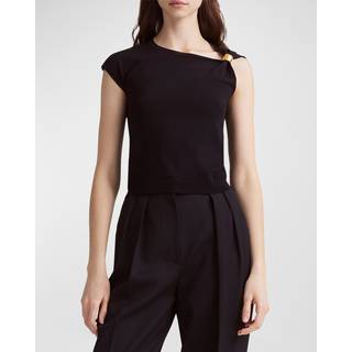 Altuzarra Rinaldi jersey top - black - M