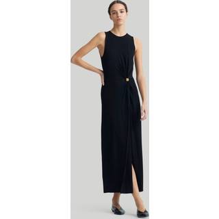 Altuzarra Saralien gathered jersey midi dress - black - L