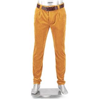 Alberto Herren Bundfaltenhose braun