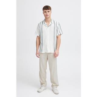 Allan Elasticated Linen Trousers Oatmeal