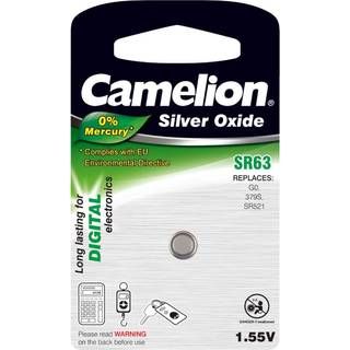 Camelion Sølvoxid-Knapcelle SR63 / SR63W / G0 / 379 / 379S / SR521 1er Blister