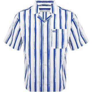 HUGO Blue Short Sleeve Eligino Shirt Blue