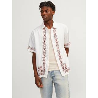 Jack & Jones Milos Linen EMB Shirt SS Sea Salt
