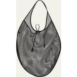 AlaÃ¯a One Piece XL fishnet shoulder bag - black - One Size