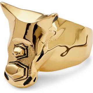 Mack Guldfarvet Næsehorn Ring