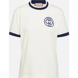 Gucci Logo embroidered cotton T-shirt - white - M