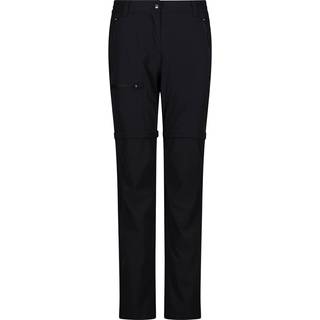 CMP Women's 4-Way Stretch Zip Off Pant Zip off-bukser Damer størrelse 46 farve sort