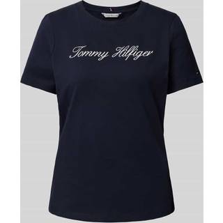 Tommy Hilfiger Tommy Hilfiger Black Chrome Script Regular Black T-Shirt