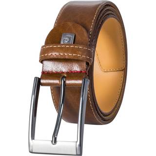 Pierre Cardin Herren Gürtel braun, cognac Glattleder