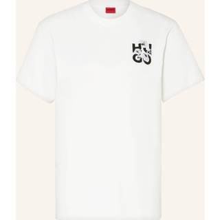 Relaxed fit T-shirt i økologisk bomuld med blomstret logografik