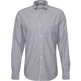 GANT Herre Regular fit klassisk stribet poplin-skjorte (XXXL)