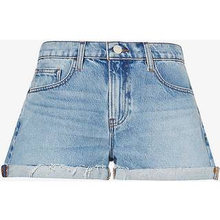 Frame Le Grand GarÃ§on high-rise denim shorts - blue - 29