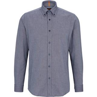 BOSS Orange Herren Hemd blau meliert