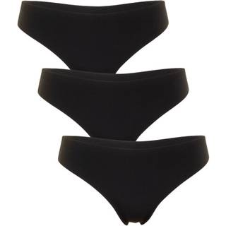 Missya 3-pak Seamless string - Black - X-Large