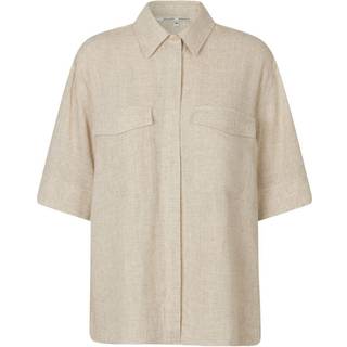 Second Female skjorte - Linoraw vintage khaki