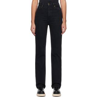 Khaite Danielle high-rise straight jeans - black - 30