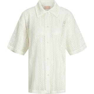 JJXX - Jxellie Ss Loose Shirt - Bluser og skjorter til kvinder - Vanilla Ice - XS