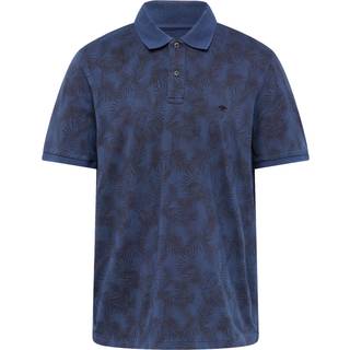 Fynch-Hatton Herren Polo-Shirt blau geblümt