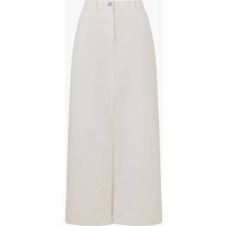 French Connection French Connection Cream 100% Cotton Denver Midaxi Skirt