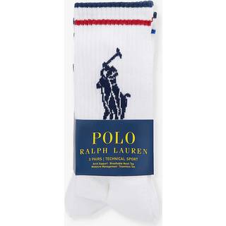 Ralph Lauren 3 Pack Socks White
