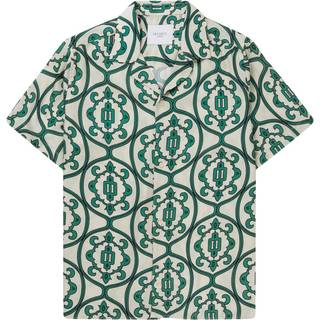 Les Deux - Ornament Ss Shirt - Skjorter til mænd - ivory/vintage - S