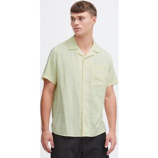 Solid Allan Cuba Linen Shirt Anise Flower