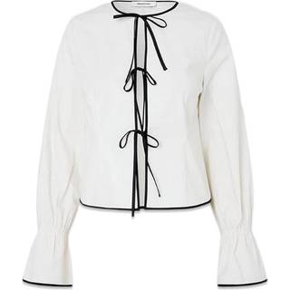 Modström EmiliaMD bow shirt - Soft White - XS - Skjorte