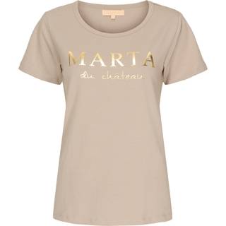 Marta Du Chateau Jeanette T Shirt Logo Sand-XXL