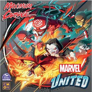 Cmon Marvel United: Maximum Carnage Expansion - Tabletop Miniatures Strategy Game Cooperative Superhero Game for Kids & Adults Ages 14 1-5 spelar
