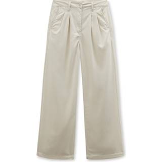 Vans - Alder Relaxed Pleated Trousers, Woman, Beige, Size: 27 - Beige - 27
